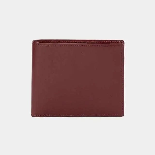 Grape-Color Bifold Wallet Featuring Coin Pocket | Satori Leather Craft 1