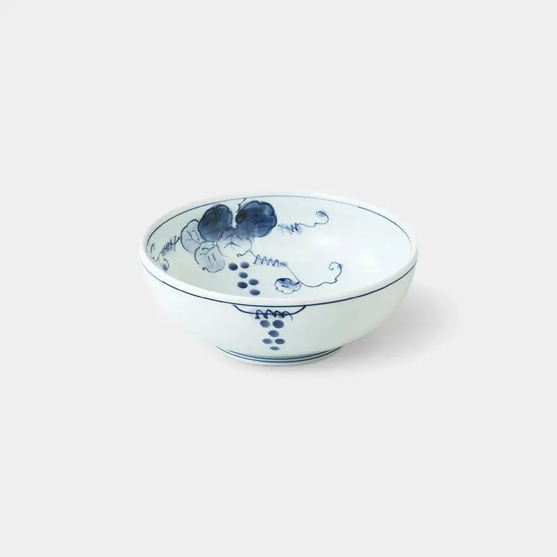 Grape Light Noodle Bowl – Lightweight Ceramic, Hasami Ware By Saikai Toki 1