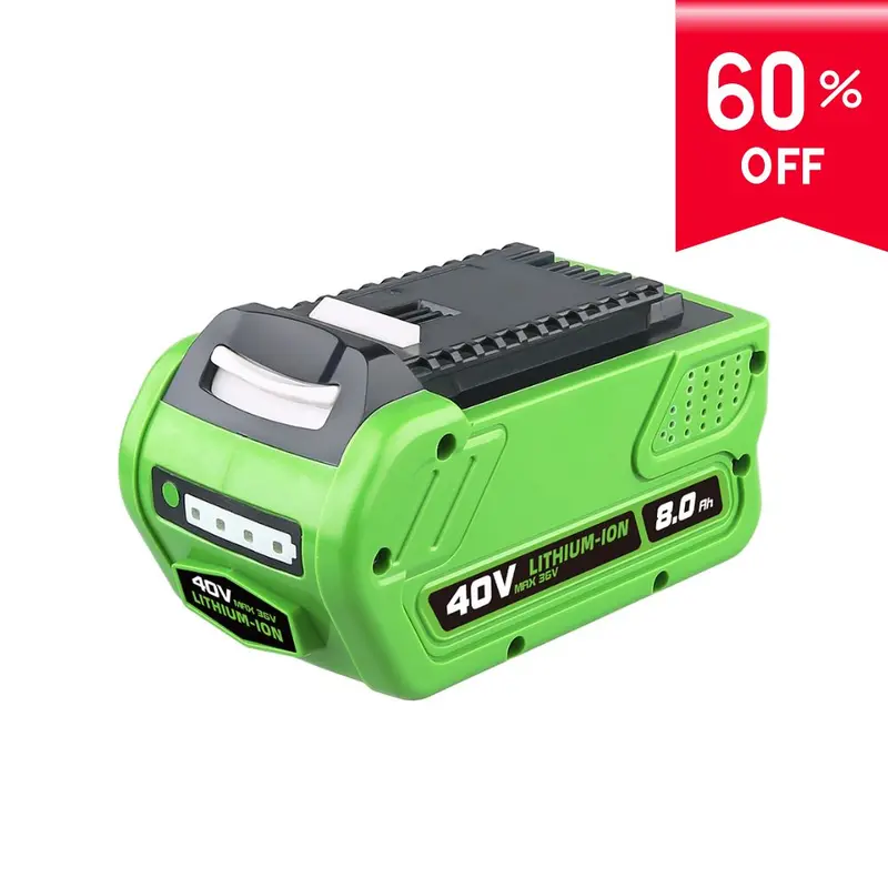 Greenworks G-Max 40V 8.0Ah Replacement Battery — Compatible With Models 29462 & 29472 (Excludes Gen 1 Tools) 1