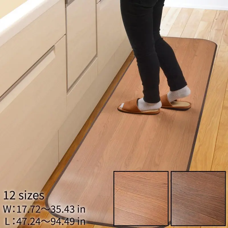 Hagihara Deodorized Wood-Grain Floor Mat – Odor-Neutralizing Vinyl With Natural Texture 1