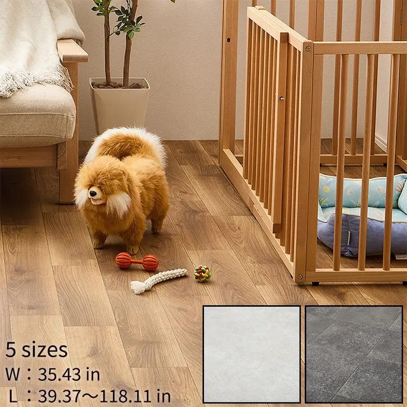 Hagihara Pet-Friendly Cushion Floor Mat – Soft, Durable Vinyl Flooring 1