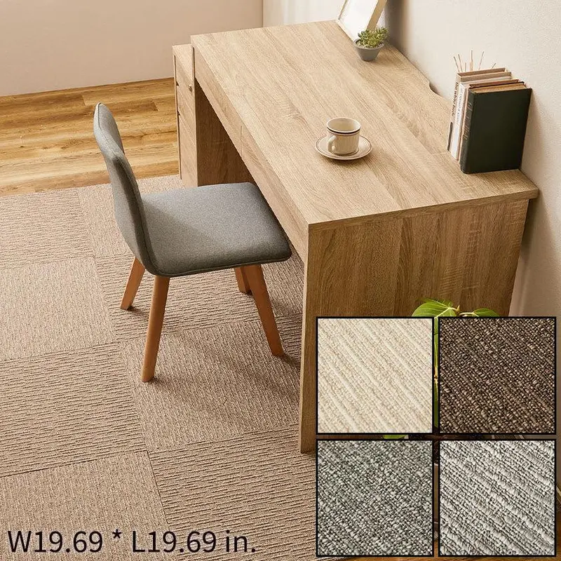 Hagihara Square2100 Carpet Tile – Sisal Loop Weave, 50X50Cm (Min. 10 Tiles) 1
