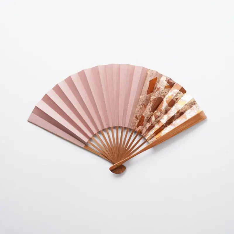 Hakusai Grayish Pink Hand Fan (6.5 Sun) – Kyoto Folding Fan By Yasuto Yonehara 1