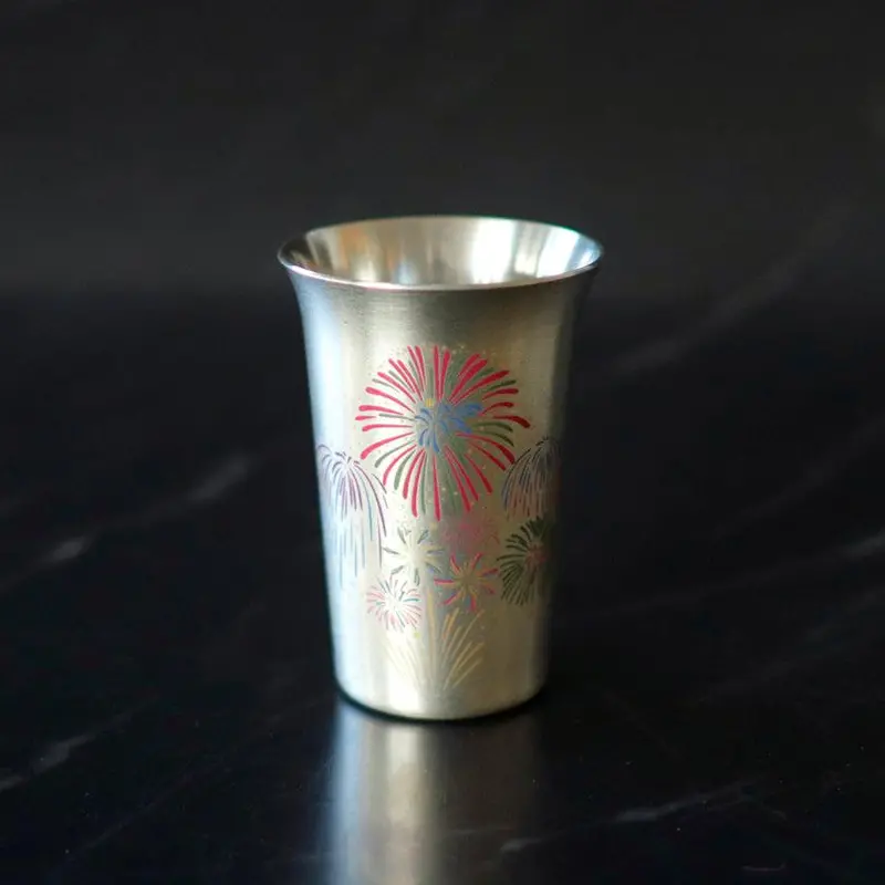 Hanabi Fireworks Copper-Tinned Tumbler – Dynamic Color Series – Marumo Takagi 1