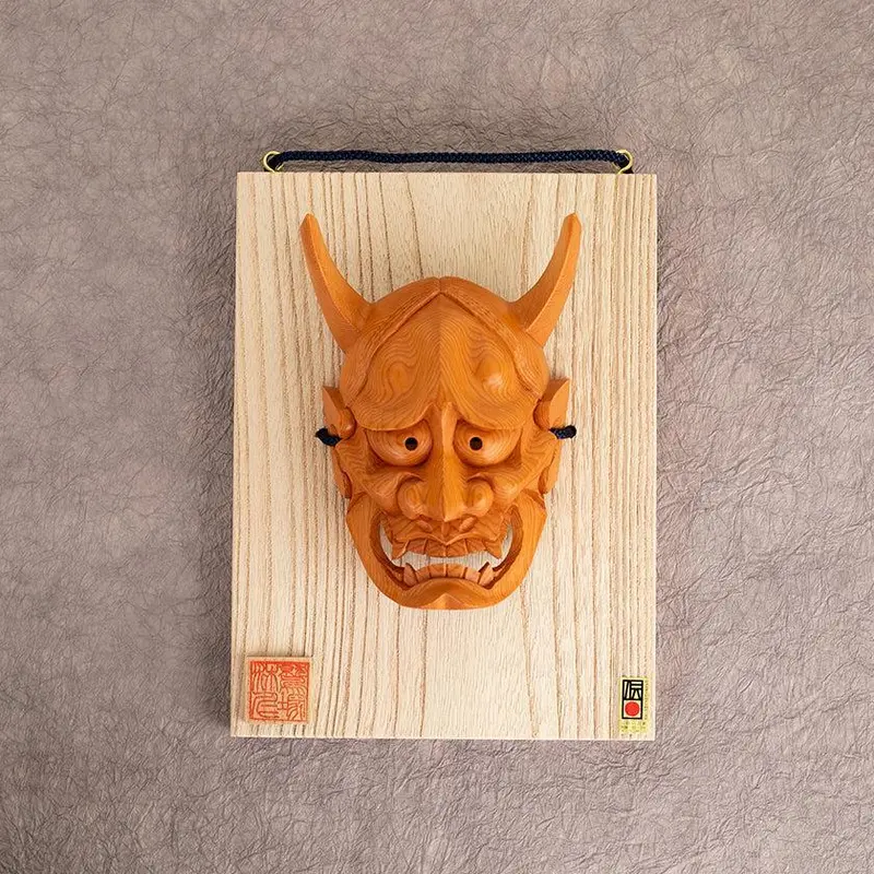 Hand-Carved Hannya Mask Doll By Hiroshi Washizuka (Ichii Itto Bori) 1