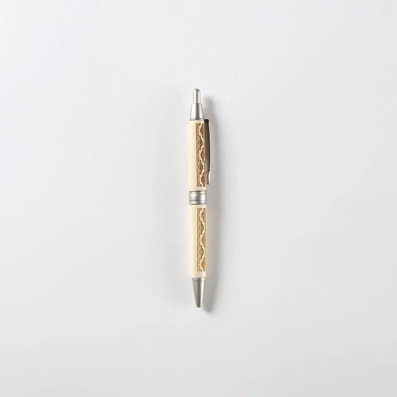 Hand-Decorated Ainu Pattern Ballpoint Pen – Ethnographic Design By Cikarpe Akan 1