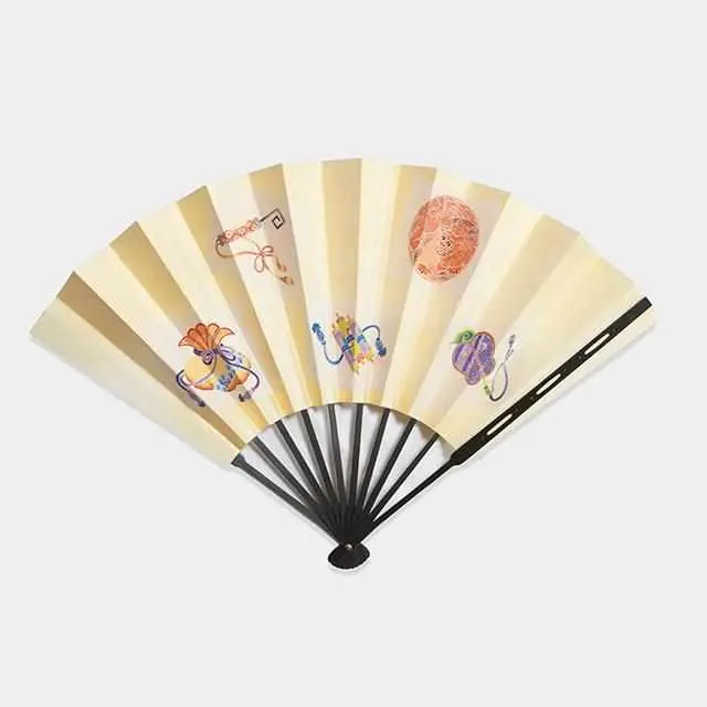 Handcrafted Decorative Itome Yuzen Fan – Edo-Style Folding Fan By Unkindo Fukatsu 1