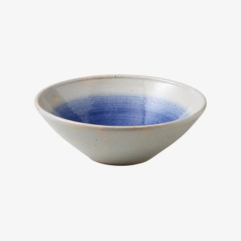 Handcrafted Hasami Blue Ceramic Bowl – Someru Tama Large | Saikai Toki 1