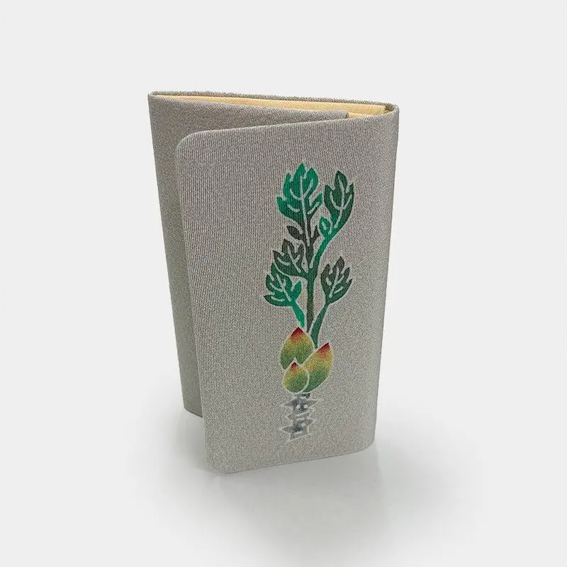 Handcrafted Kaga Yuzen Wallet 'Tara No Me' By Hiroyuki Kikuta – Japanese Traditional Dyeing Art 1