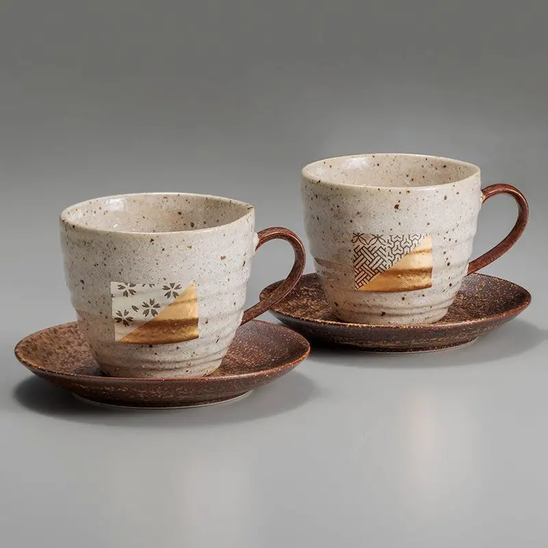 Handcrafted Kanazawa Gold Leaf Coffee Cup And Saucer Set By Hakuichi 1