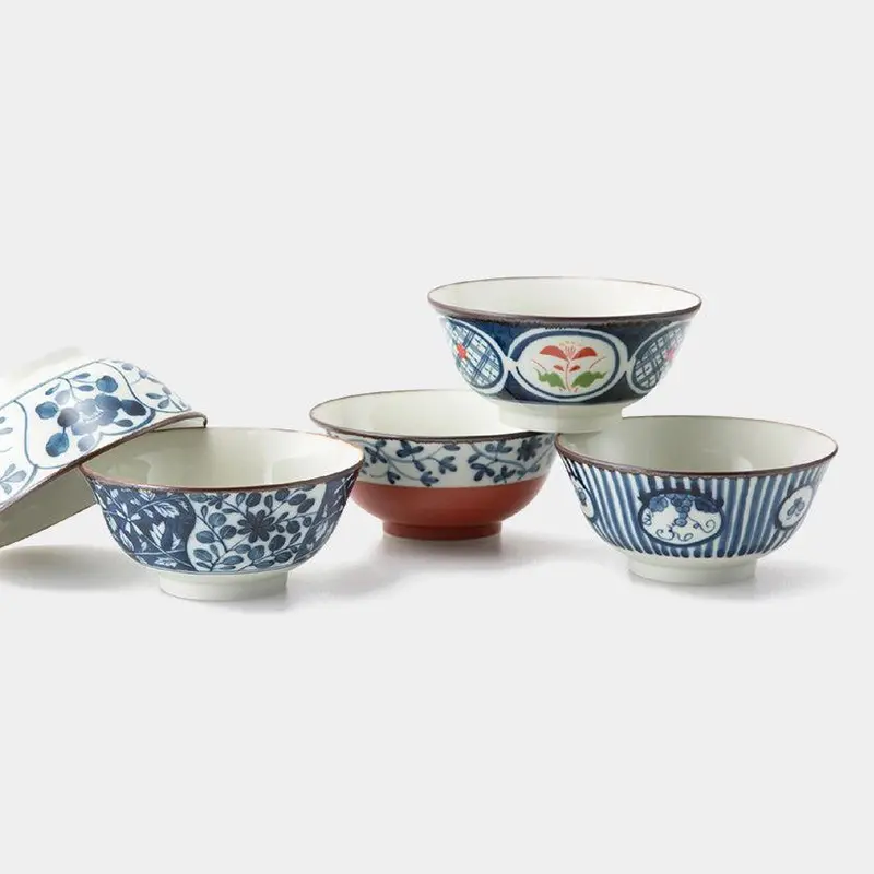 Hasami Ware Antique-Dyed Multi-Use Bowl Set (5-Piece) – Saikai Toki Versatile Ceramics 1