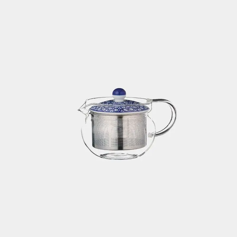 Hasami Ware Blue Milk Glass Teapot – Saikai Toki Ceramic Pot 1