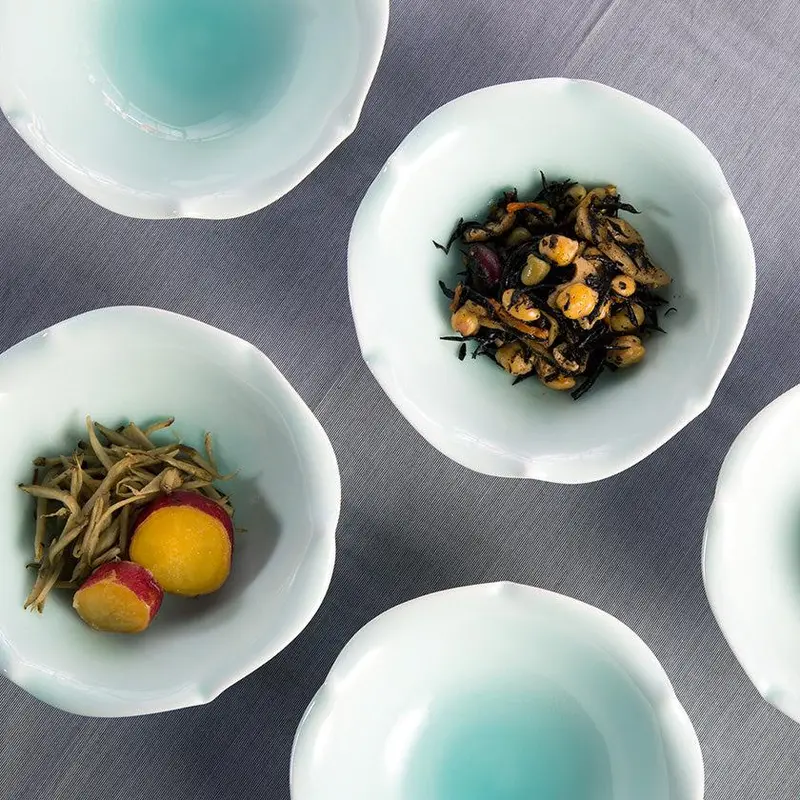 Hasami Ware Blue Porcelain Bowl Set Of 5 – Small-Sized Traditional Tableware 1