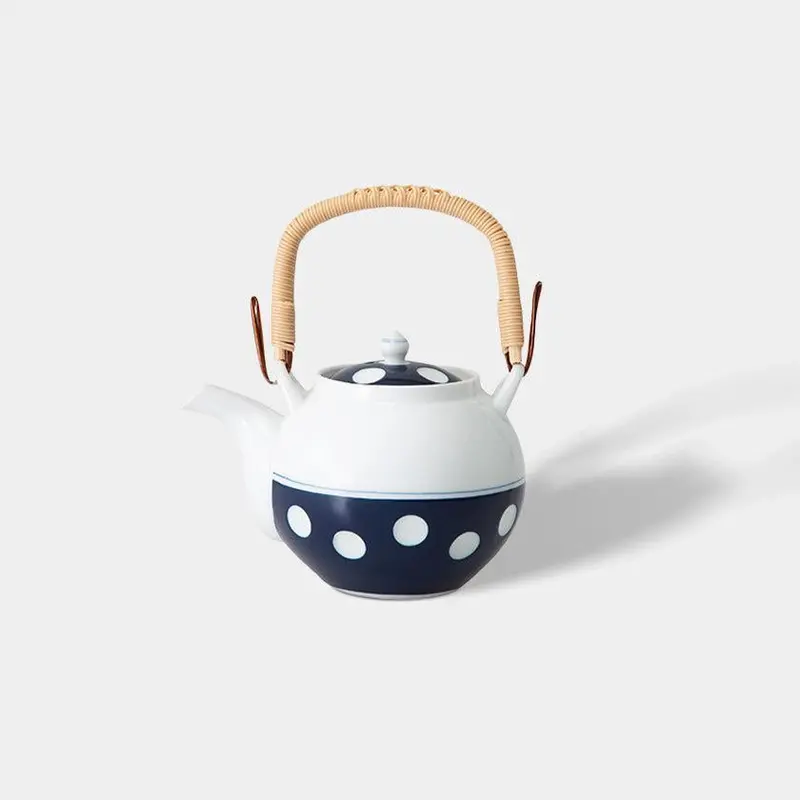 Hasami Ware Japanese Tea Pot With Polka Dot Design – Saikai Toki Ceramic 1