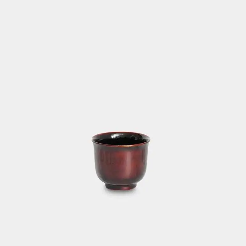 Hasori Guinomi Sake Cup – Black Uchi Lacquer | Yakumo 1