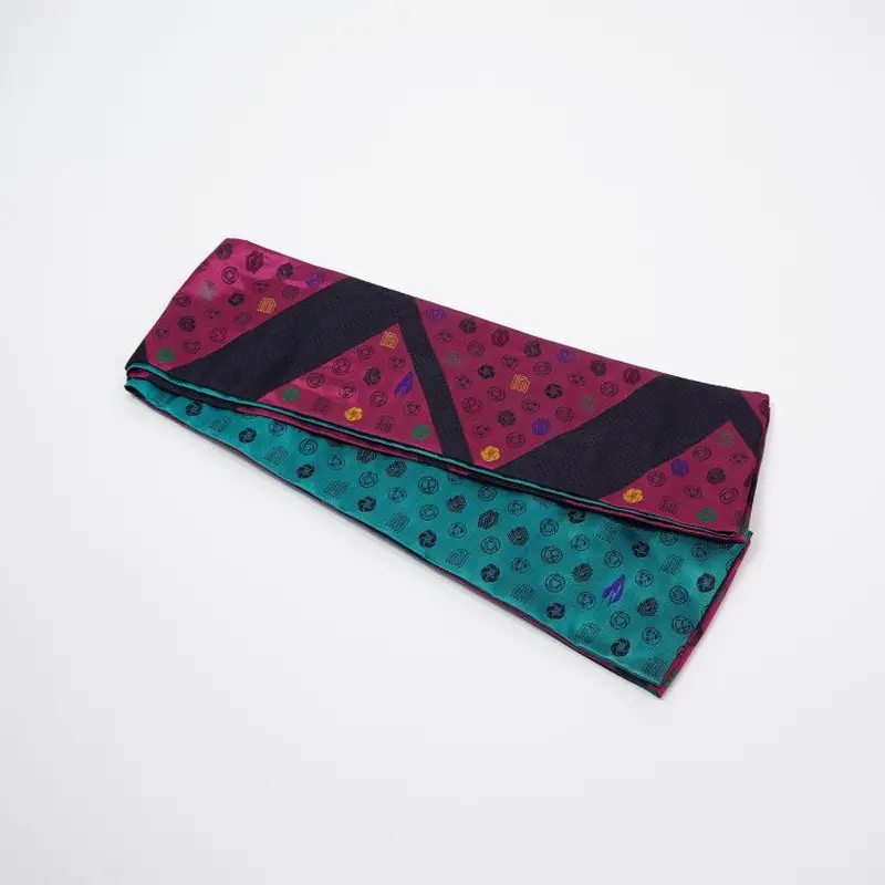 Hatsune Kobou Nishijin-Ori Obi Sash – Diffusion Pink Woven Silk Belt 1