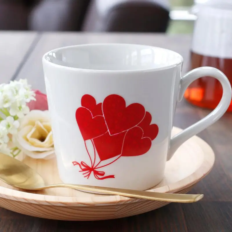 Heart Bouquet Ceramic Mug – Mino-Yaki Stoneware By Marumo Takagi | Rotating Colors & Patterns 1