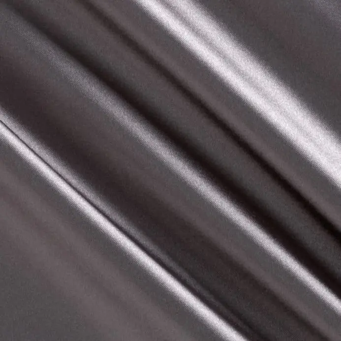 Heather Grey Satin Fabric With 2% Spandex Stretch 1