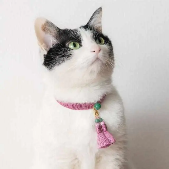 Heian Cat Collar – Traditional Kyoto Beaded Necklace For Cats 1