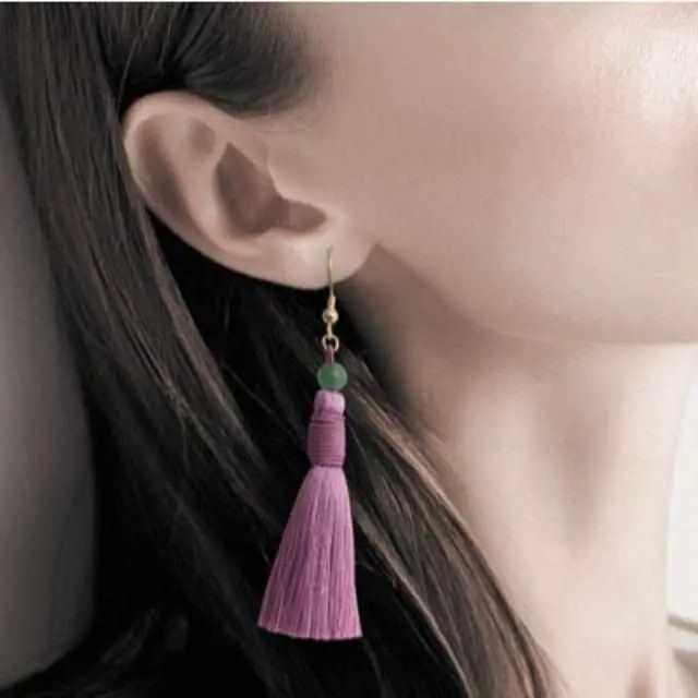 Heian Cat Earrings – Elegant Kyoto Buddhist Bead Pet Ear Ornaments 1