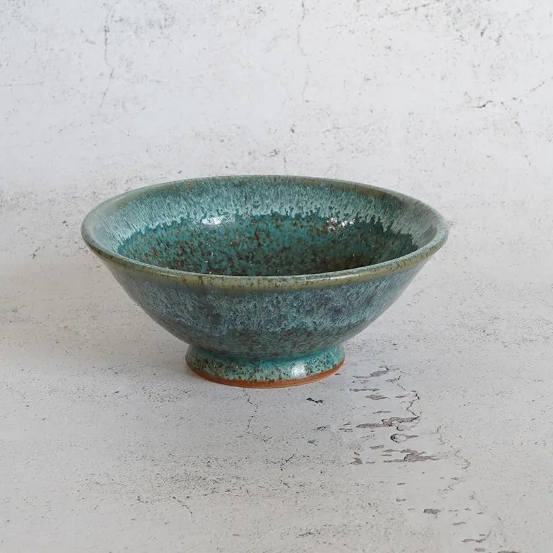 Hekiryoku Karatsu Rice Bowl | Umezato Gama Otani Ware Stoneware 1