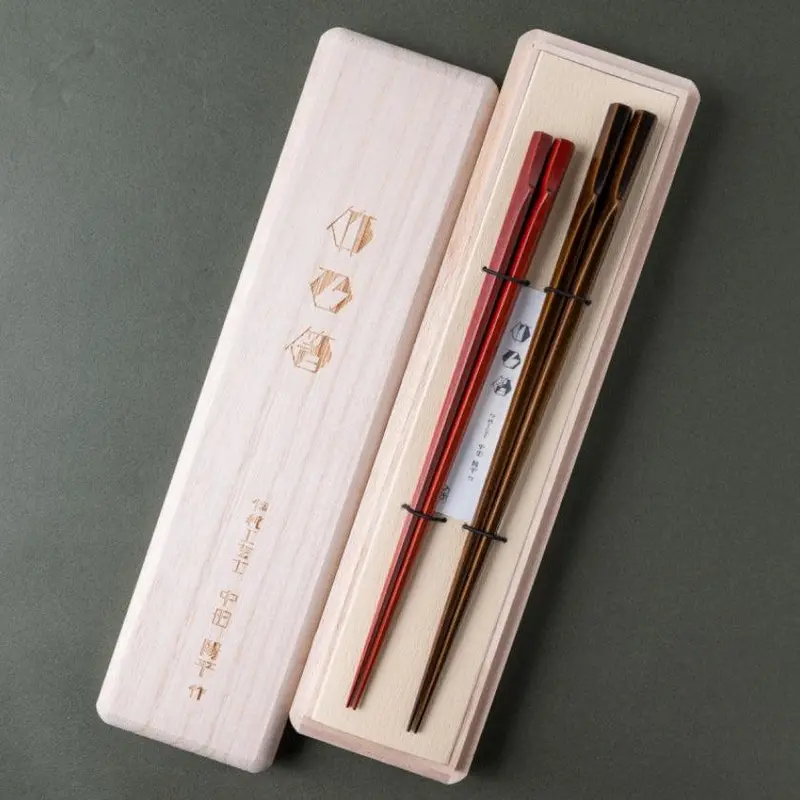 Hexagonal Bamboo Chopsticks – Wakasa Lacquer Finish 1