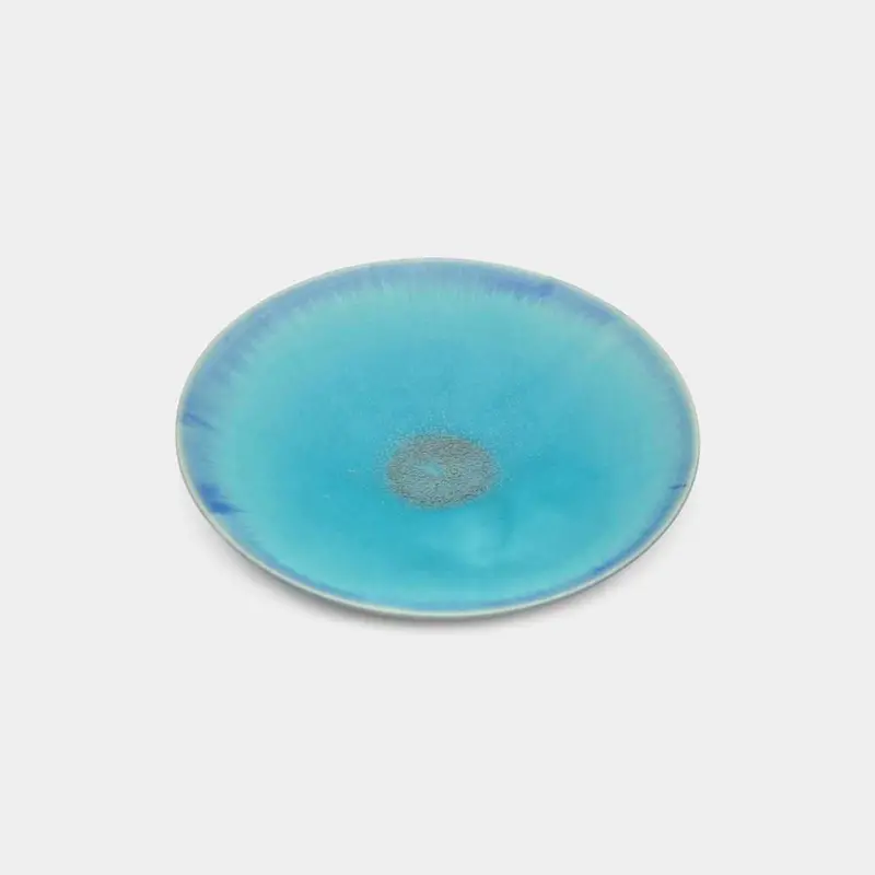 Hibiki Aosai Platter (22.5 Cm) – Large Kyoto Kiyomizu Serving Plate By Dainichi 1