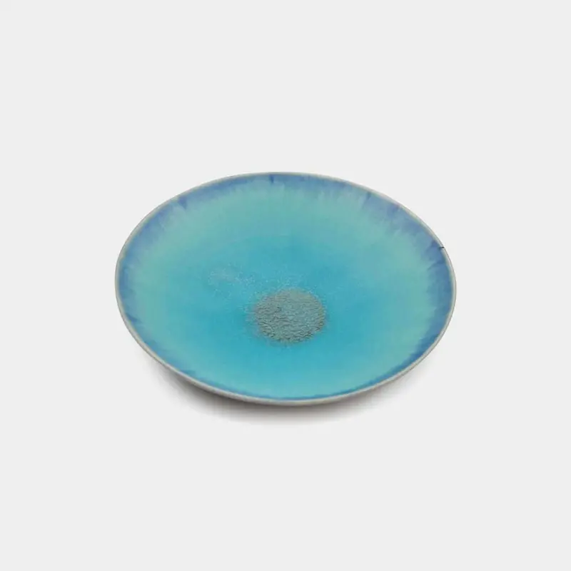 Hibiki Aosai Small Plate (15 Cm) – Delicate Kyoto Kiyomizu Ceramic Dish By Dainichi 1
