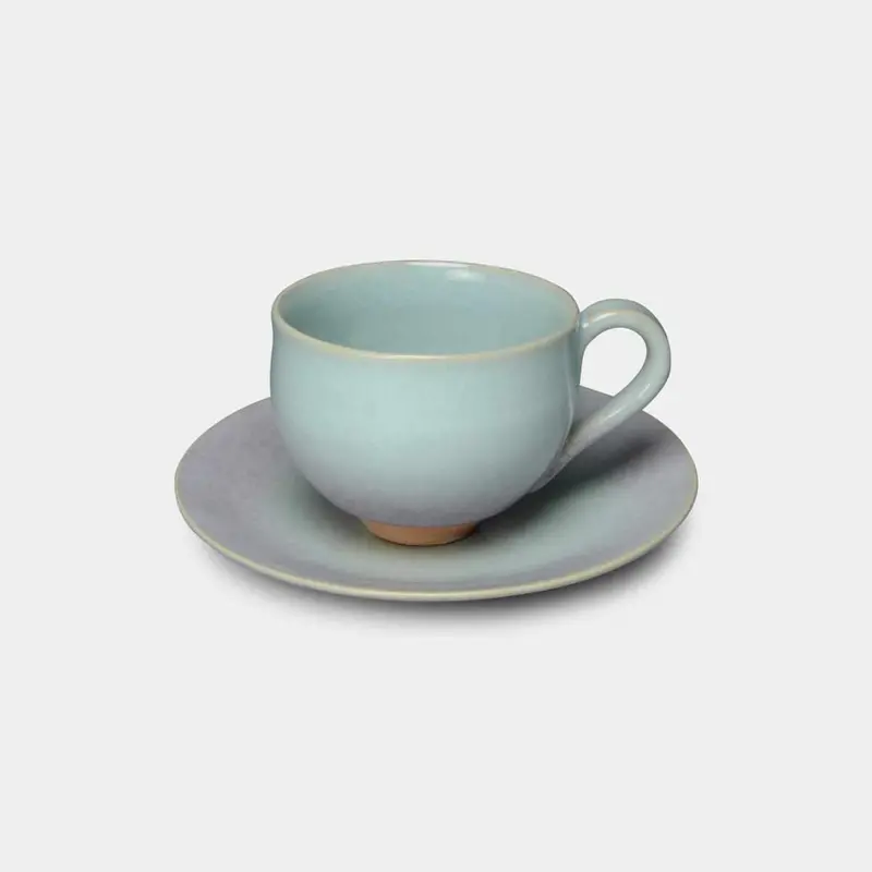 Hibiki Moon White Coffee Mug – Soft-Tone Kyoto Kiyomizu Ceramic Cup By Dainichi 1