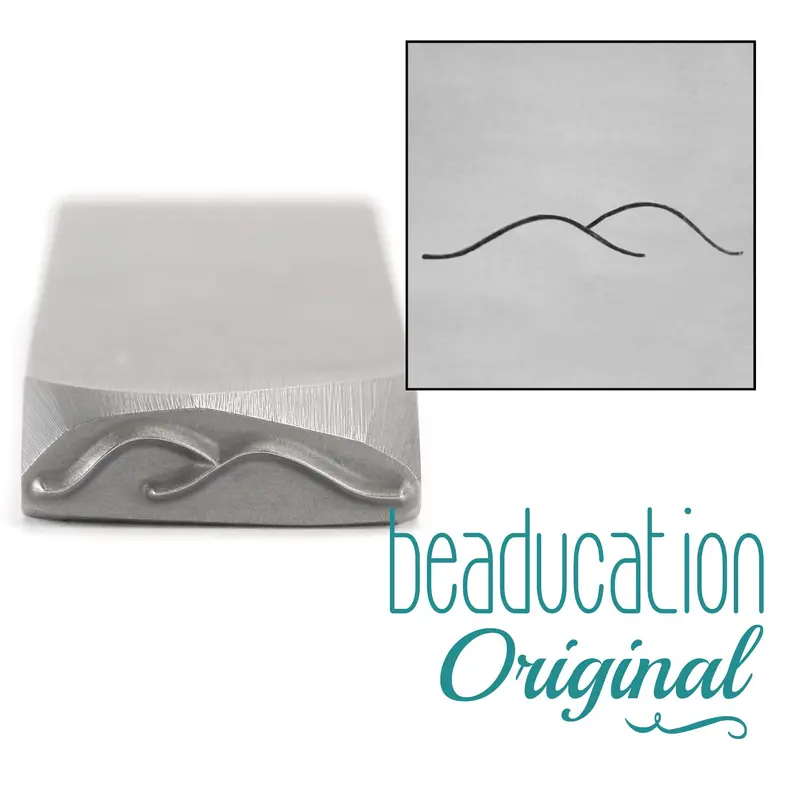 Hills And Swells Design Metal Stamp, 17Mm – Beaducation Original 1