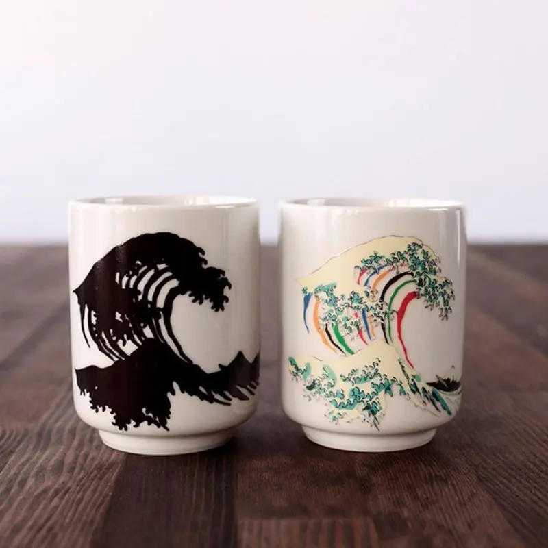 Hokusai-Inspired Color-Shifting Tea Cup | Mino Ware Ceramic | Marumo Takagi 1