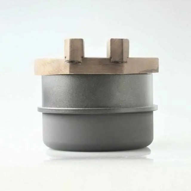 Homusubi Single-Serving Charcoal Kettle – Wooden Lid, Ideal For Open Flame & Ih 1