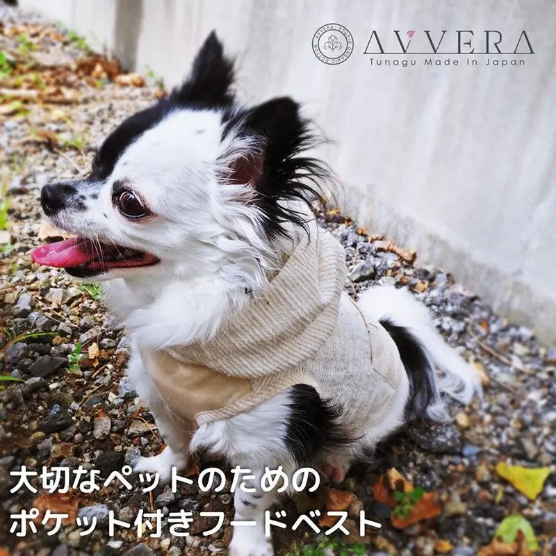 Hooded Pet Vest With Pockets – Organic Cotton, Functional Design 1