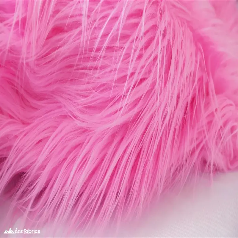 Hot Pink Mohair-Inspired Faux Fur Fabric – Alpine Luxe Collection 1