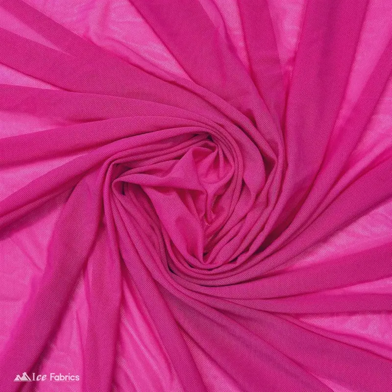 Hot Pink Power Mesh Fabric – Intense Color & Exceptional Elasticity 1