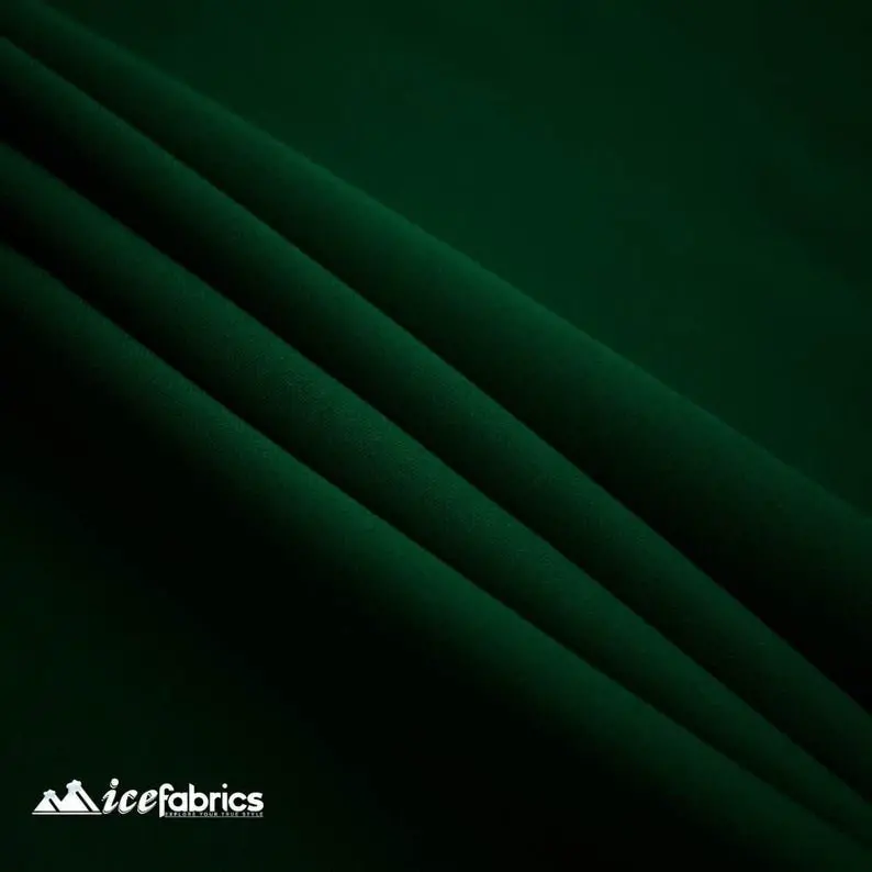 Hunter Green Polyester Poplin Upholstery Fabric – Deep Forest Tone, Professional Grade 1