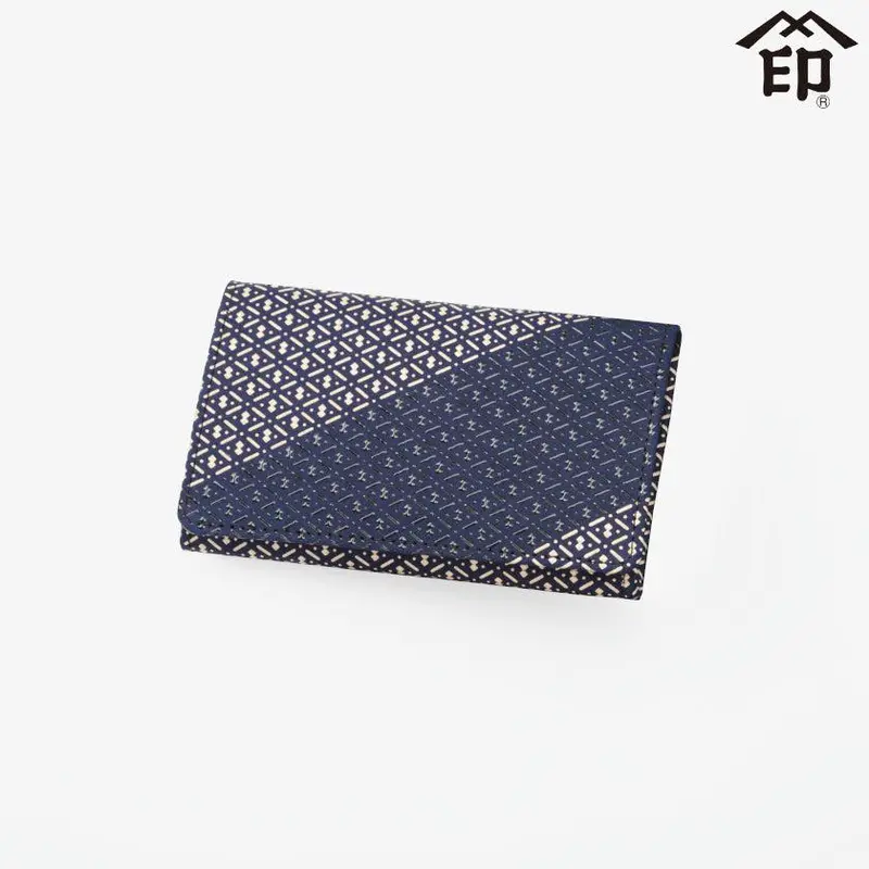 Ihori Slim Cardholder – Compact Inden-Lacquered Deerskin Accessory | Inden-Ya 1