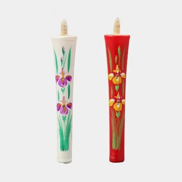 Ikari Ayame (Iris) Candle – 4-Momme Japanese Traditional Candle By Nakamura 1