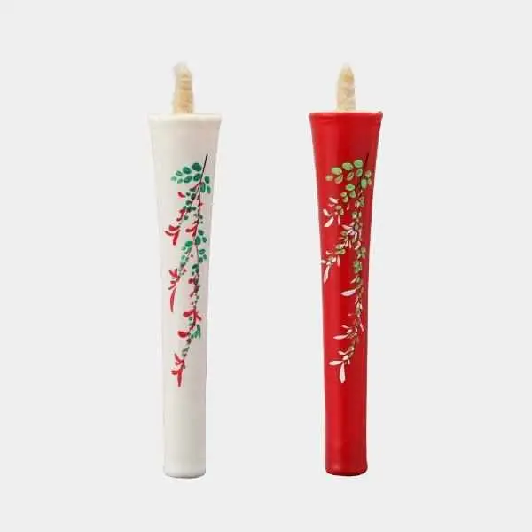 Ikari Hagi (Bush Clover) Candle – 4-Momme Japanese Traditional Candle By Nakamura 1