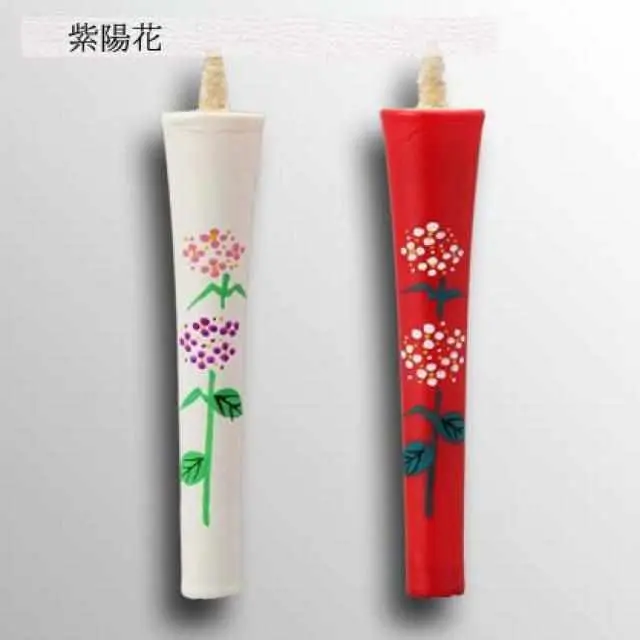 Ikari Hydrangea Candle – 4-Momme Japanese Traditional Candle By Nakamura 1