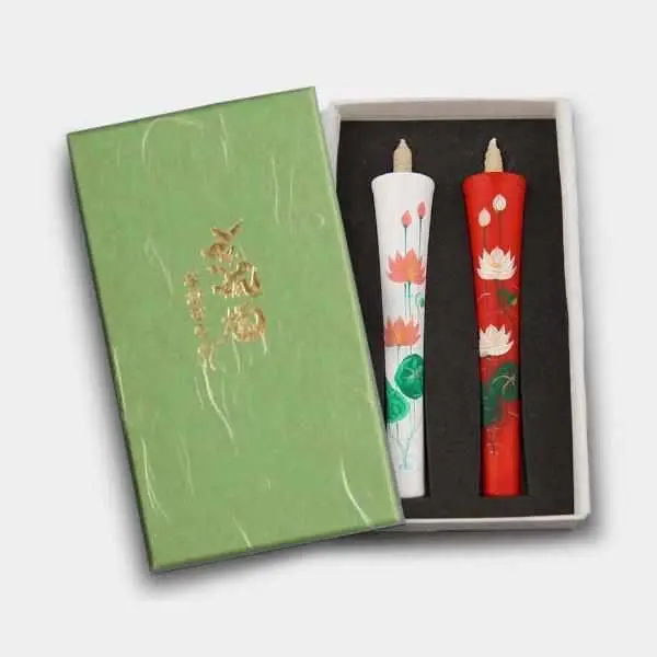 Ikari Lotus Candle – 4-Momme Japanese Traditional Candle By Nakamura 1