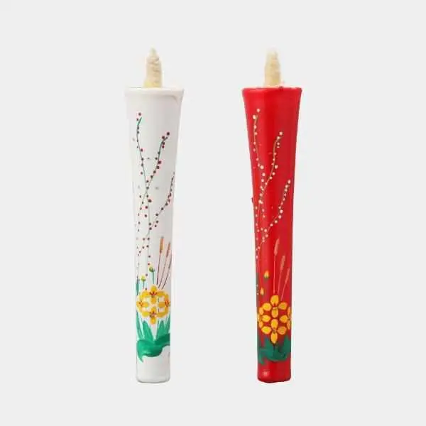 Ikari Mizuhiki Knot Candle – 4-Momme Japanese Traditional Candle By Nakamura 1