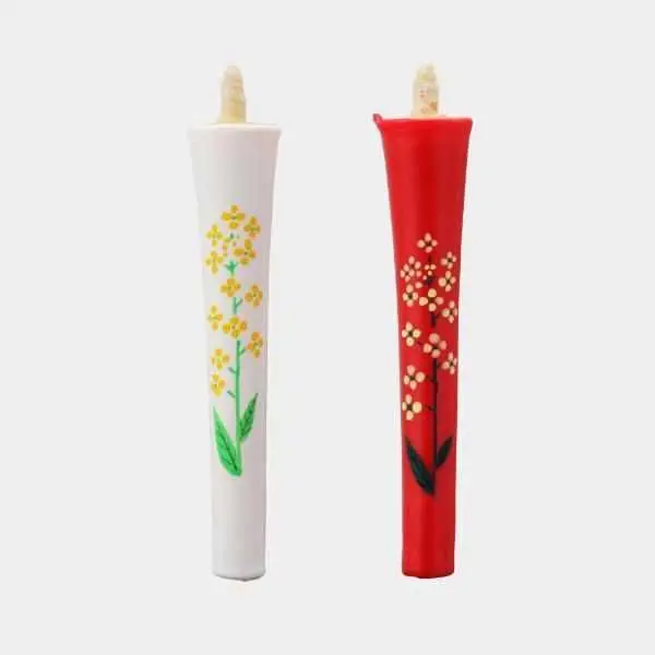 Ikari Rapeseed Blossom Candle – 4-Momme Japanese Traditional Candle By Nakamura 1