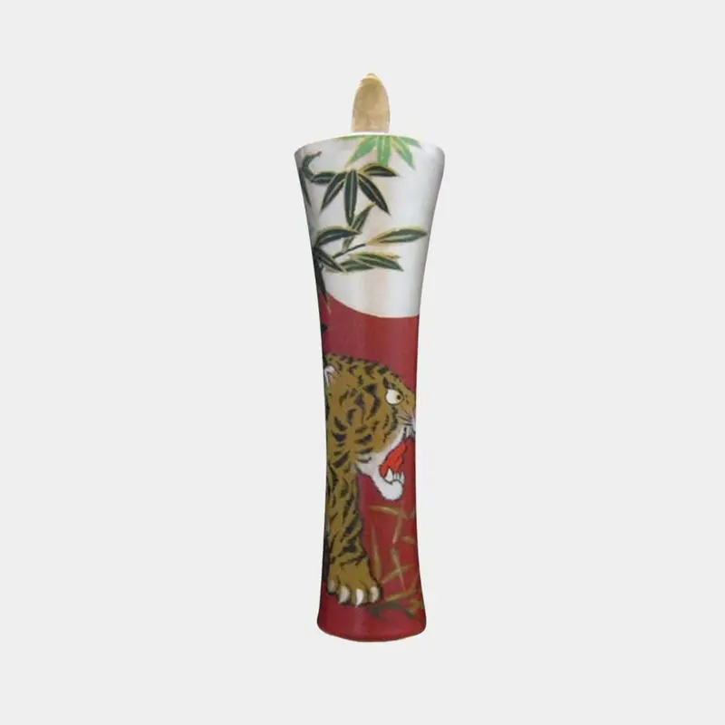 Ikari Tiger Candle (100 Momme) – Traditional Japanese Wax Candle By Nakamura 1