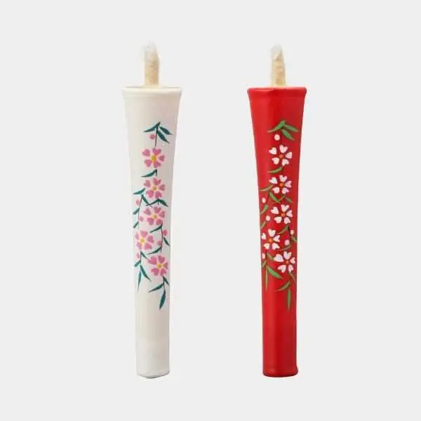 Ikari Weeping Cherry Candle – 4-Momme Japanese Traditional Candle By Nakamura 1
