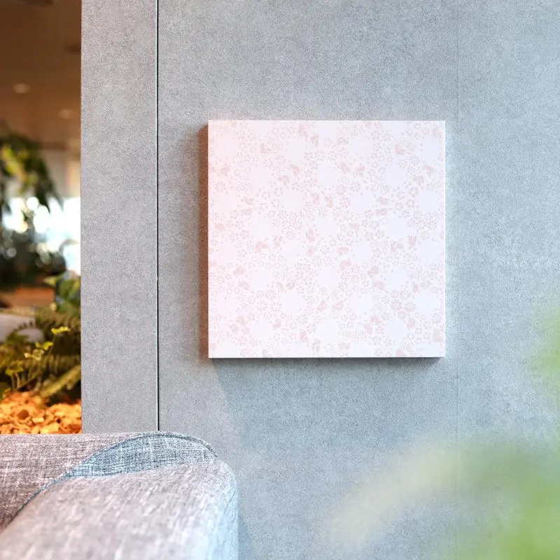 Ikaru Art Panel In Soft Pink – Handmade Kurotani Washi Wall Art By Cooperative Group 1