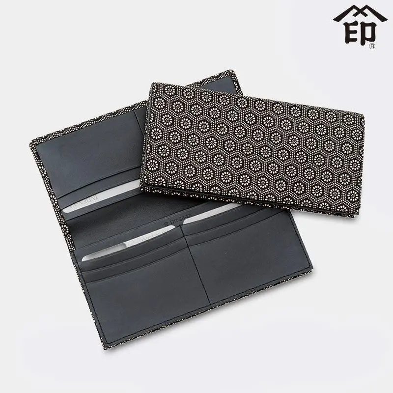 Inden-Ya Bundle Wallet 'I' – Artisanal Koshu Inden Leather Design 1