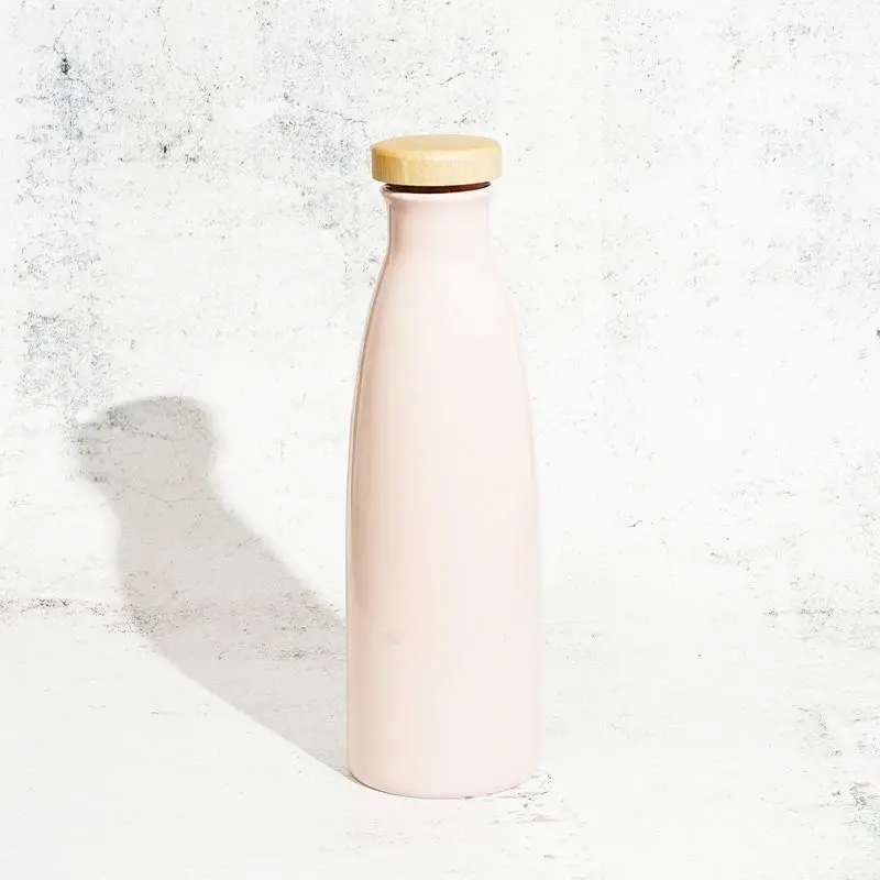 Ionbottle Candy Pink Tumbler – Soft-Tone Ceramic Tumbler With Shigaraki Texture 1