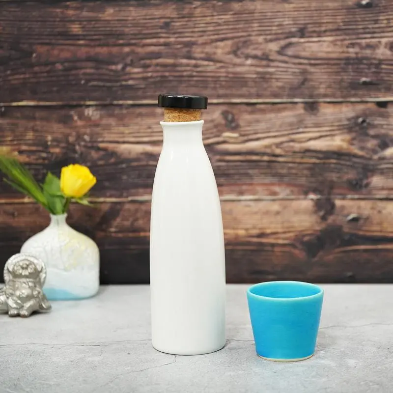 Ionbottle Candy White Tumbler – Minimalist Ceramic Reusable Bottle 1