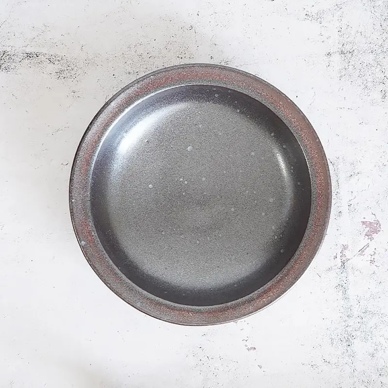 Iron-Tone Bowl Featuring Red Rim Detail | Mori Toki | Otani Ware 1